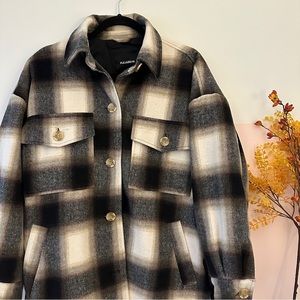 Pull & Bear Heavy Plaid Shacket
